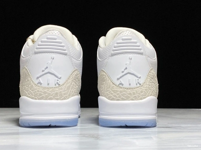 Rep TBK Retro 136064-111 White Triple 3 Air Jordan 0729